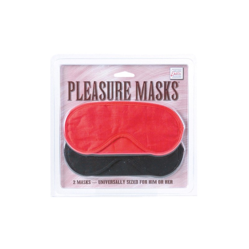 Maska-PLEASURE MASKS 2 PCS RED/BLACK